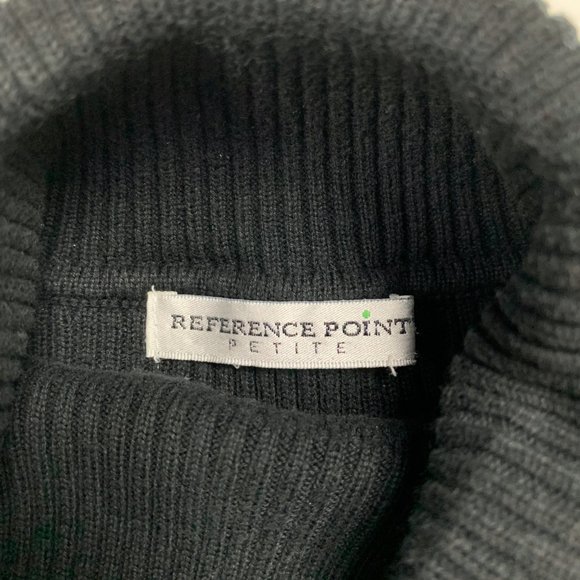 Vintage 90s Y2K Black Turtleneck Crop Top Sweater - Picture 6 of 7